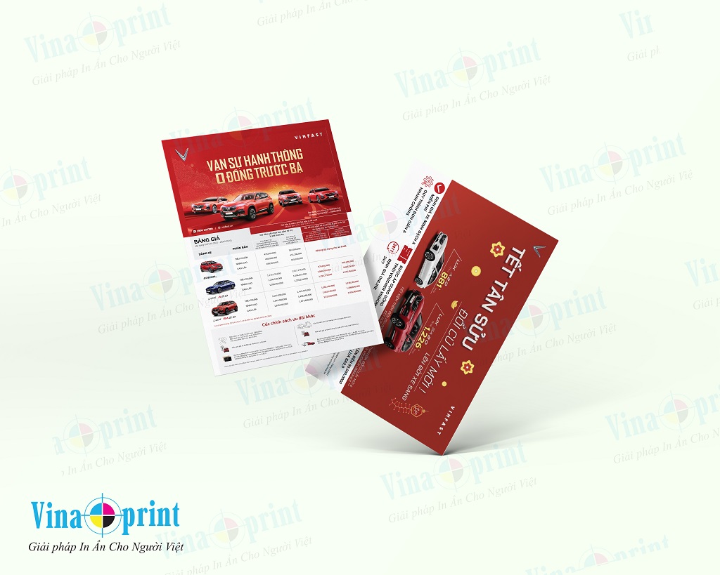 Mẫu tờ rơi xe ô tô Vinfast