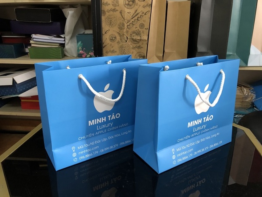 in túi giấy đựng điện thoại