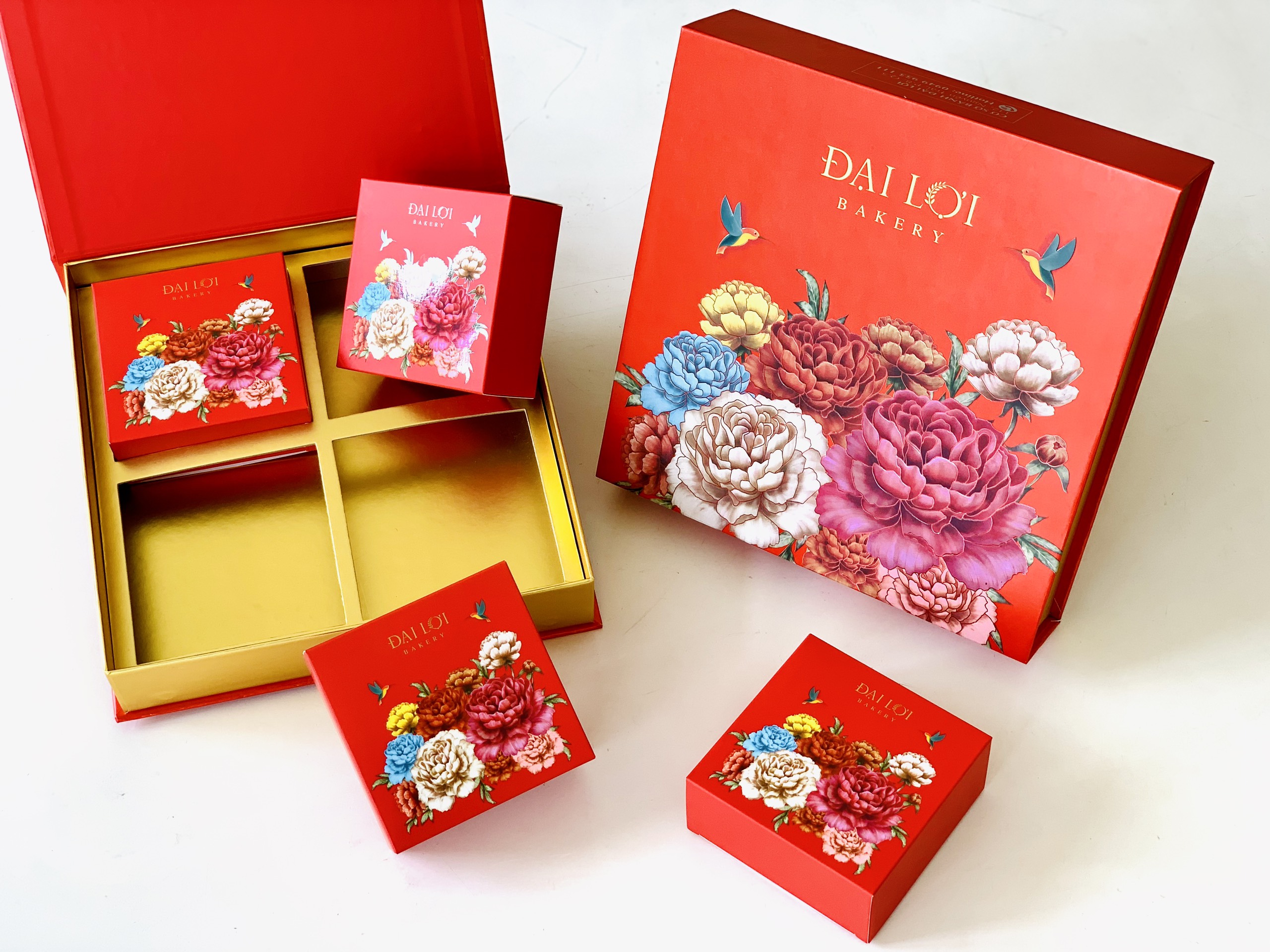 Hộp mini - hộp trung thu 4 bánh