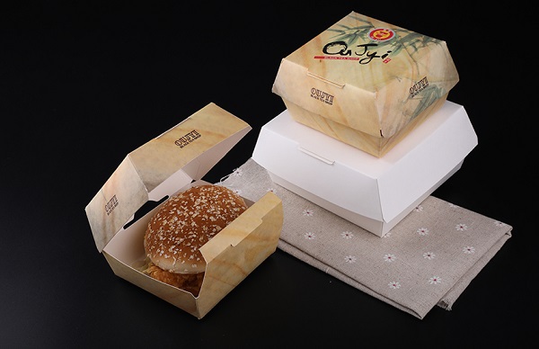 In hộp giấy đựng bánh hamburger giá rẻ tại TPHCM