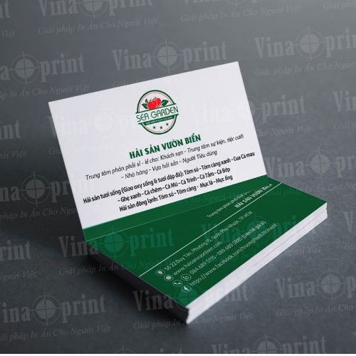 Name Card Hải sản vườn biển Sea Garden