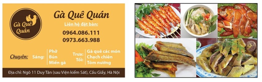  mẫu card visit quán ăn 