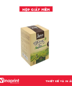 Mẫu hộp giấy mềm đựng trà