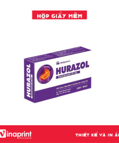 Mẫu hộp giấy Hurazol 40mg