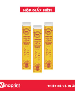 Mẫu hộp giấy mềm đựng Trầm Hương