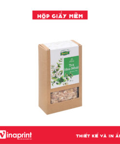 Mẫu hộp giấy mềm đựng trà