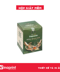 Mẫu hộp giấy mềm đựng Trà Hồng Đảng Sâm