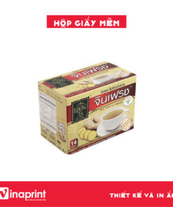 Mẫu hộp giấy mềm đựng trà