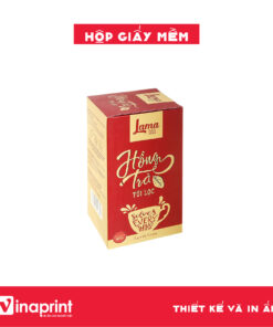 Mẫu hộp giấy mềm đựng trà