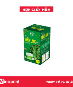 Mẫu hộp giấy mềm đựng trà