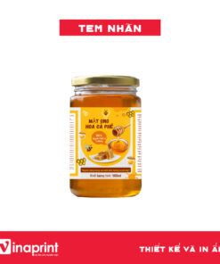 Mẫu tem nhãn trên hộp đựng mật ong